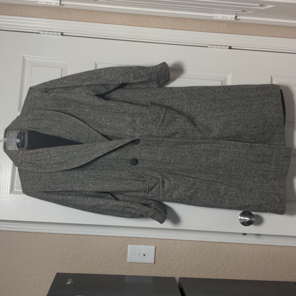 Vintage Nobley Fashions Wool Blend Herringbone Coat